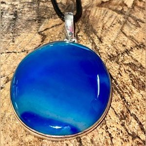 Blue Lace Agate Pendant